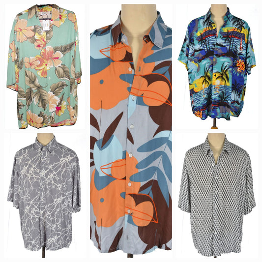 A great range of choices of summer shirts, but 2 get one half price.